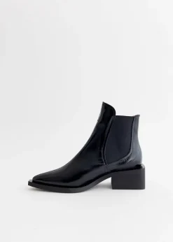 Chunky Buckle Chelsea Boots