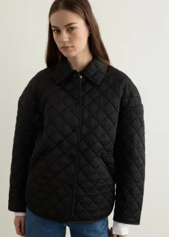 Collared Quilted Jacket