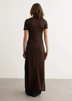 Column Dress With Slits