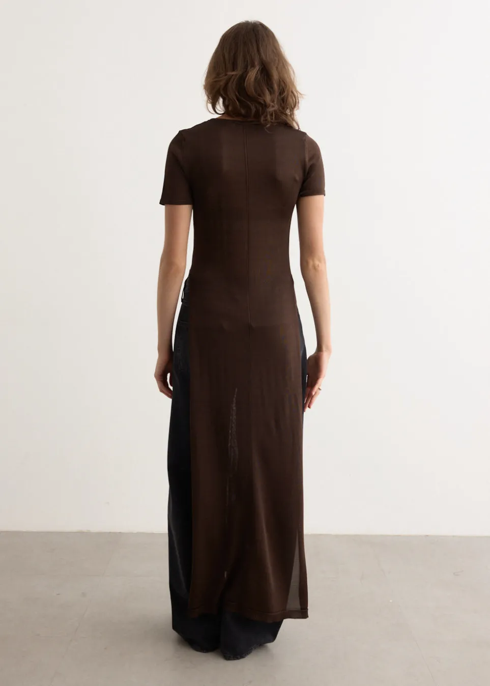 Column Dress With Slits