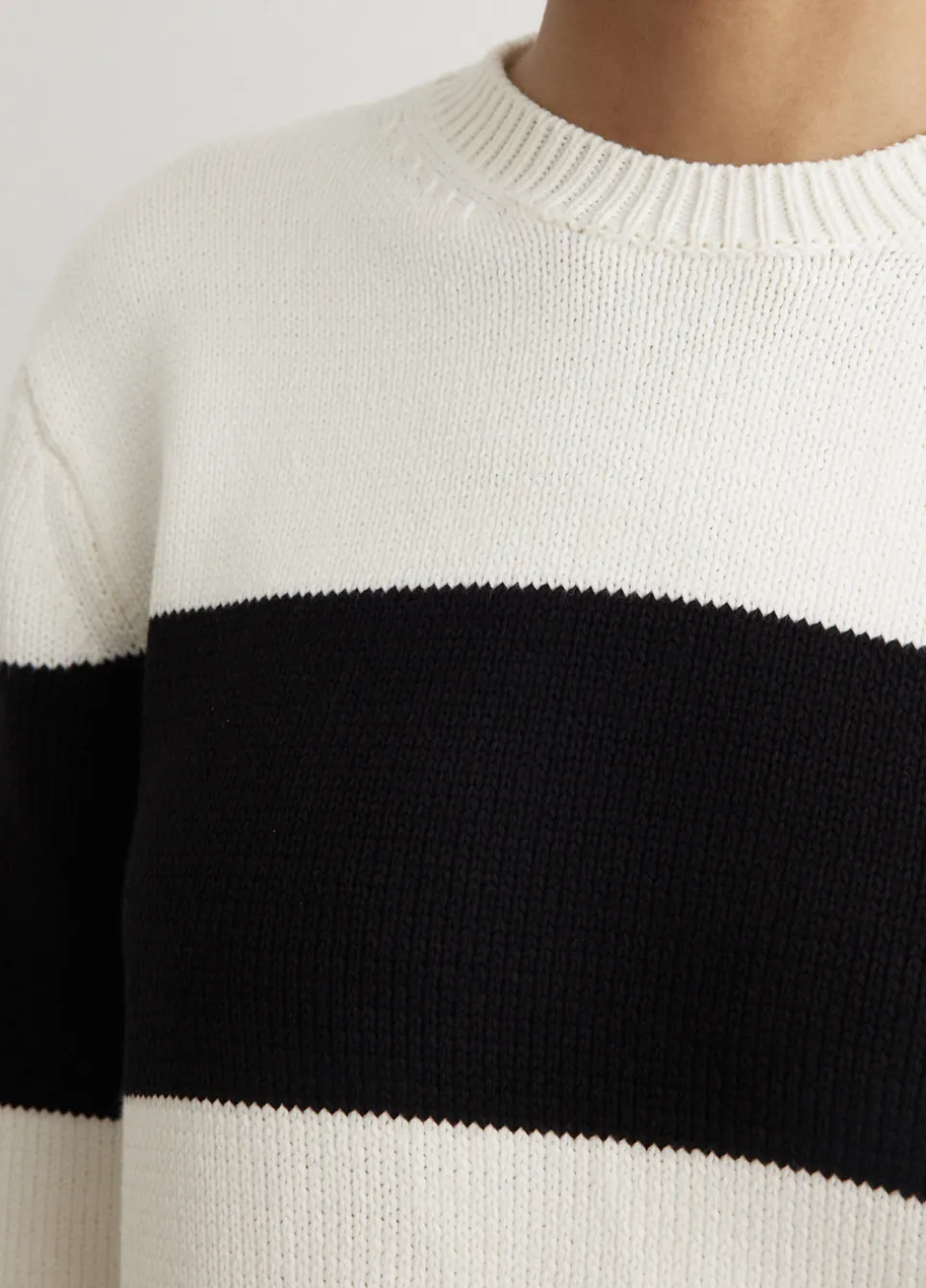 Contrast Stripe Knit