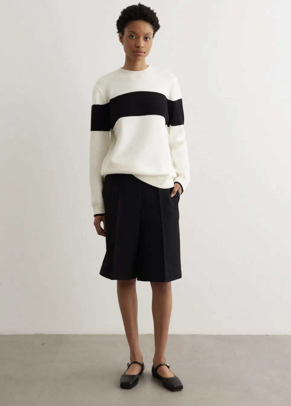 Contrast Stripe Knit