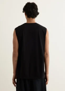 Cotton Jersey Sleeveless T-Shirt