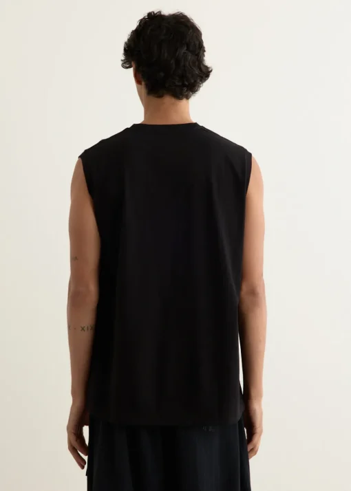 Cotton Jersey Sleeveless T-Shirt