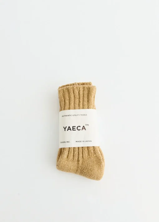 Cotton Silk Rib Socks