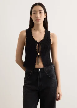 Cotton Textured Lace Top