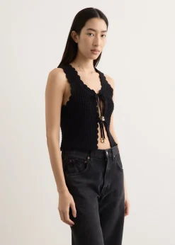 Cotton Textured Lace Top