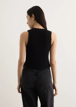 Cotton Textured Lace Top