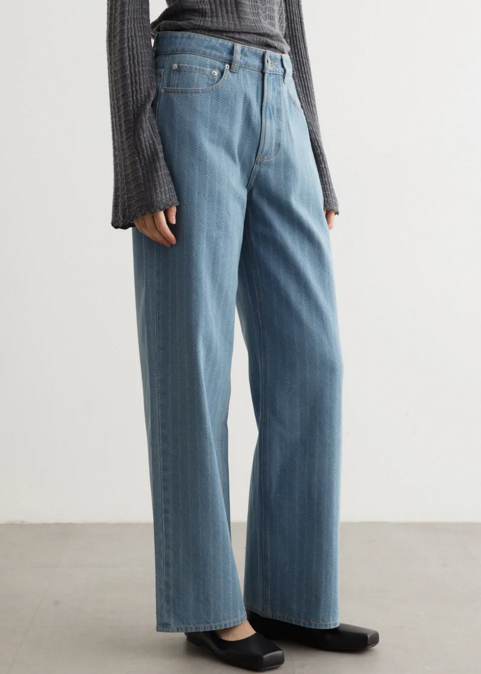 Crash Baggy Stripe Jeans