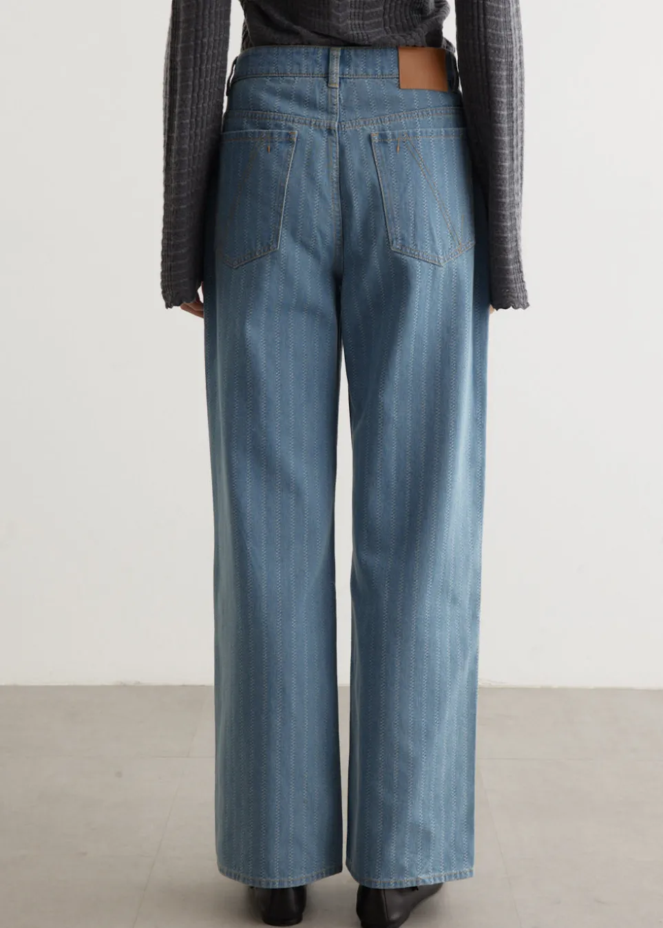 Crash Baggy Stripe Jeans