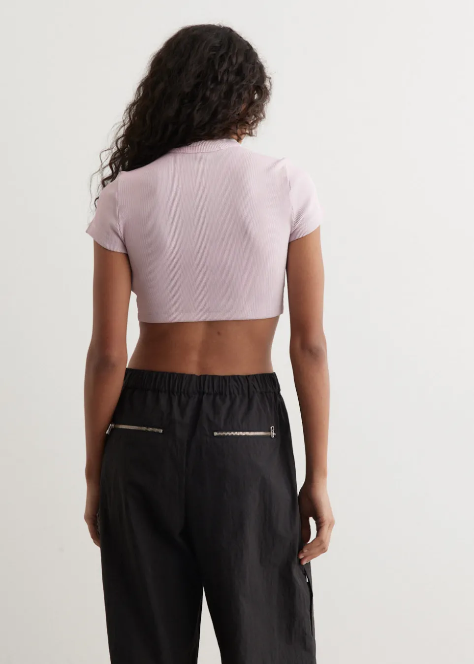 Cropped Short Sleeve Top