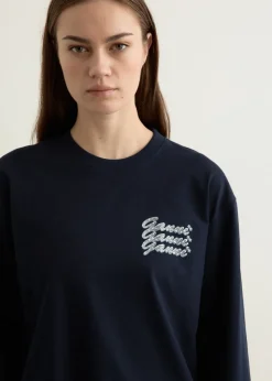 Dark Blue GANNI Sweatshirt