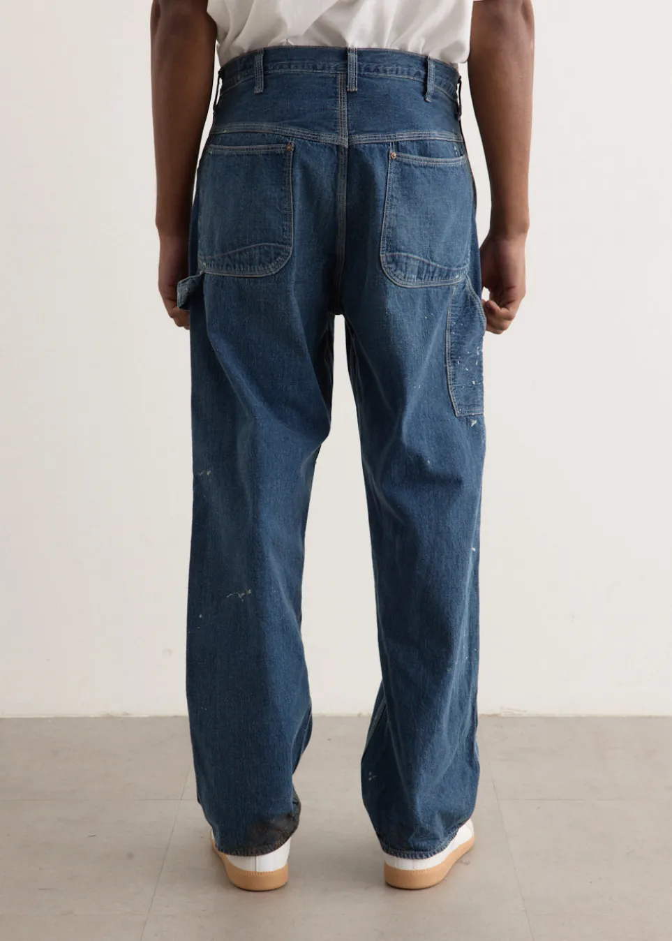 Denim Painter Pants With Paint