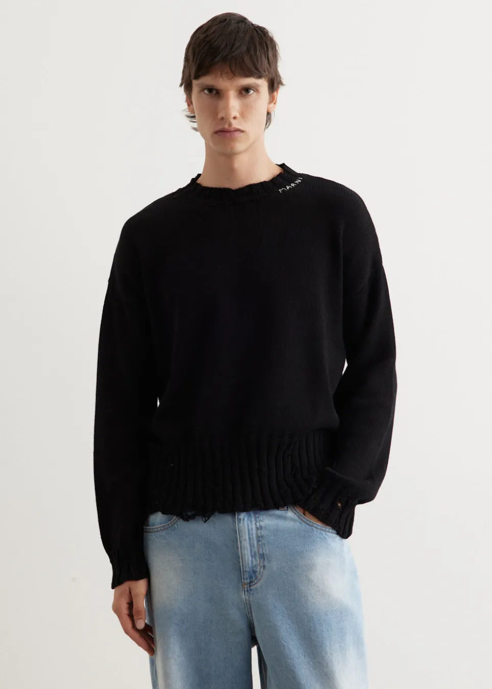 Destroyed Crewneck Knit