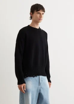 Destroyed Crewneck Knit
