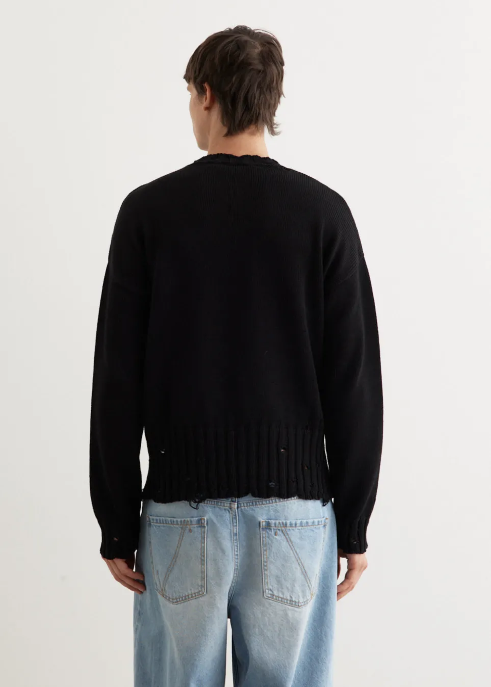 Destroyed Crewneck Knit