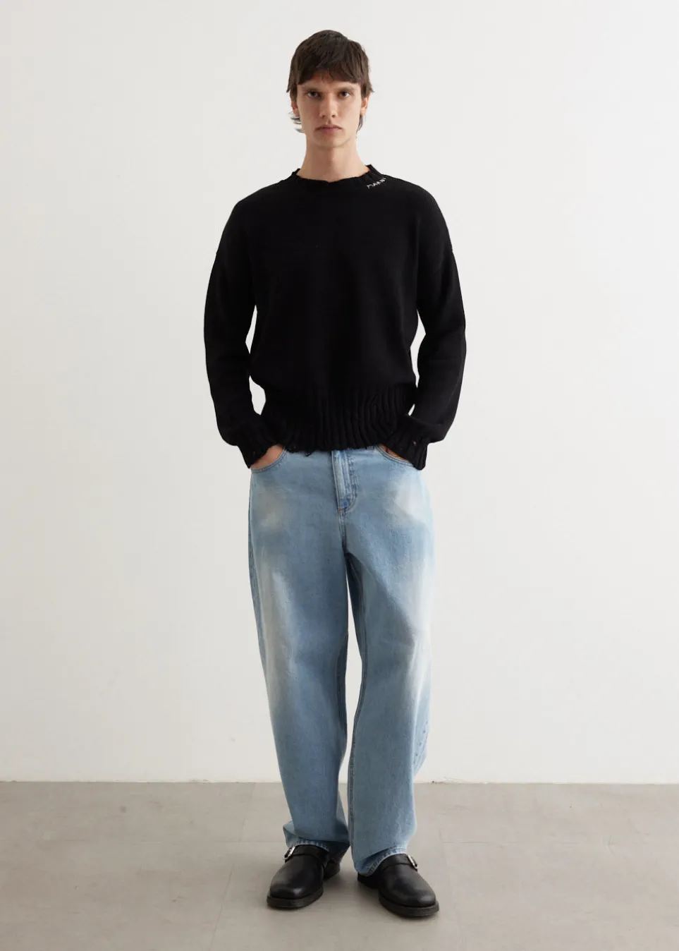 Destroyed Crewneck Knit