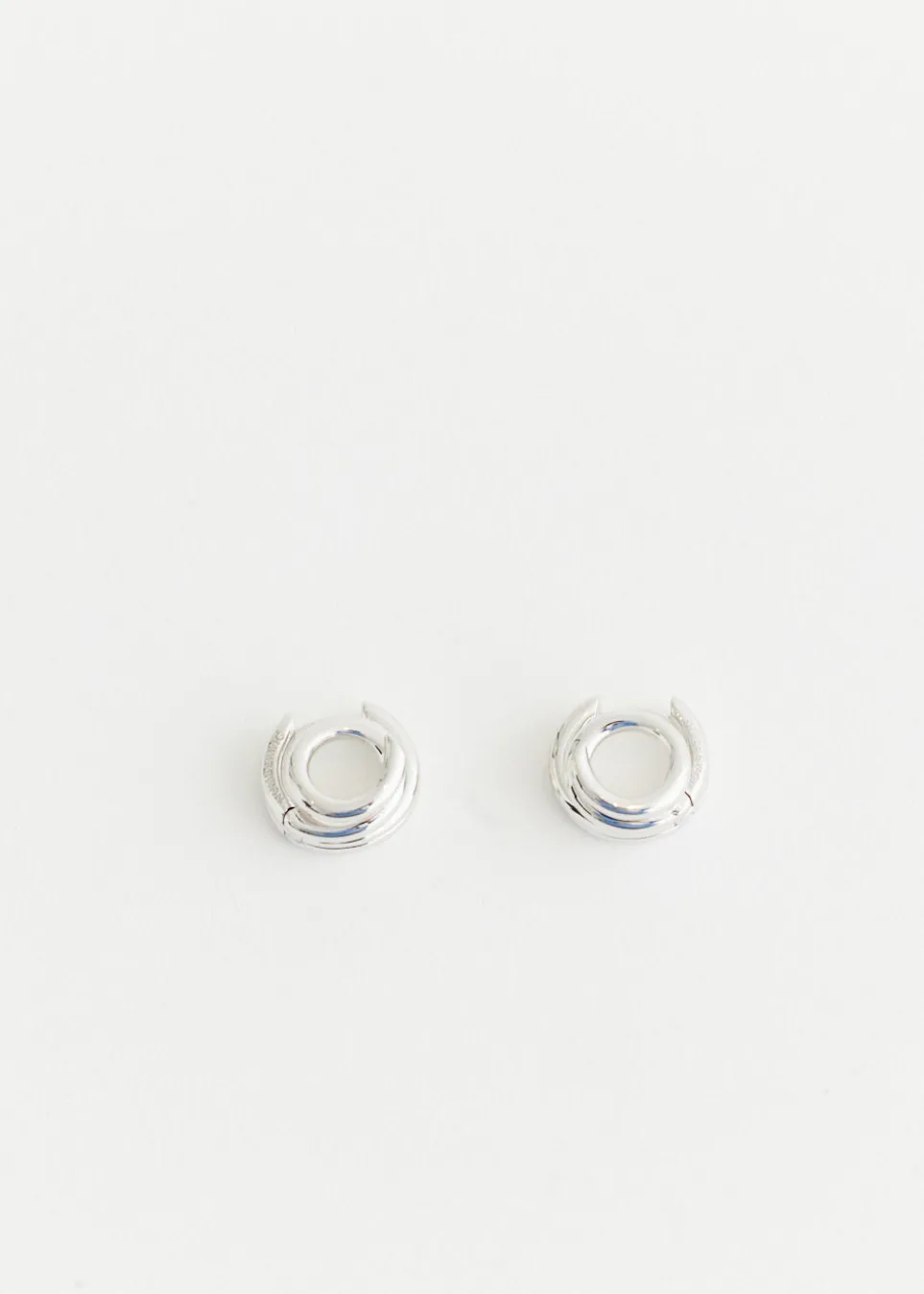 Diagonal Coil Hoop Earrings