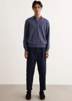 Diamond Pattern Knit Polo