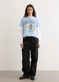 Duchesse Nylon Oversized Elasticated Pants