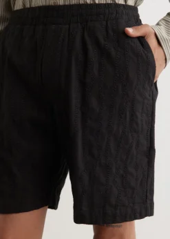 Embroidered Smokestack Shorts