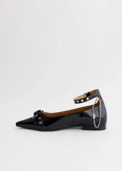 Eyelets Jewel Ballerinas