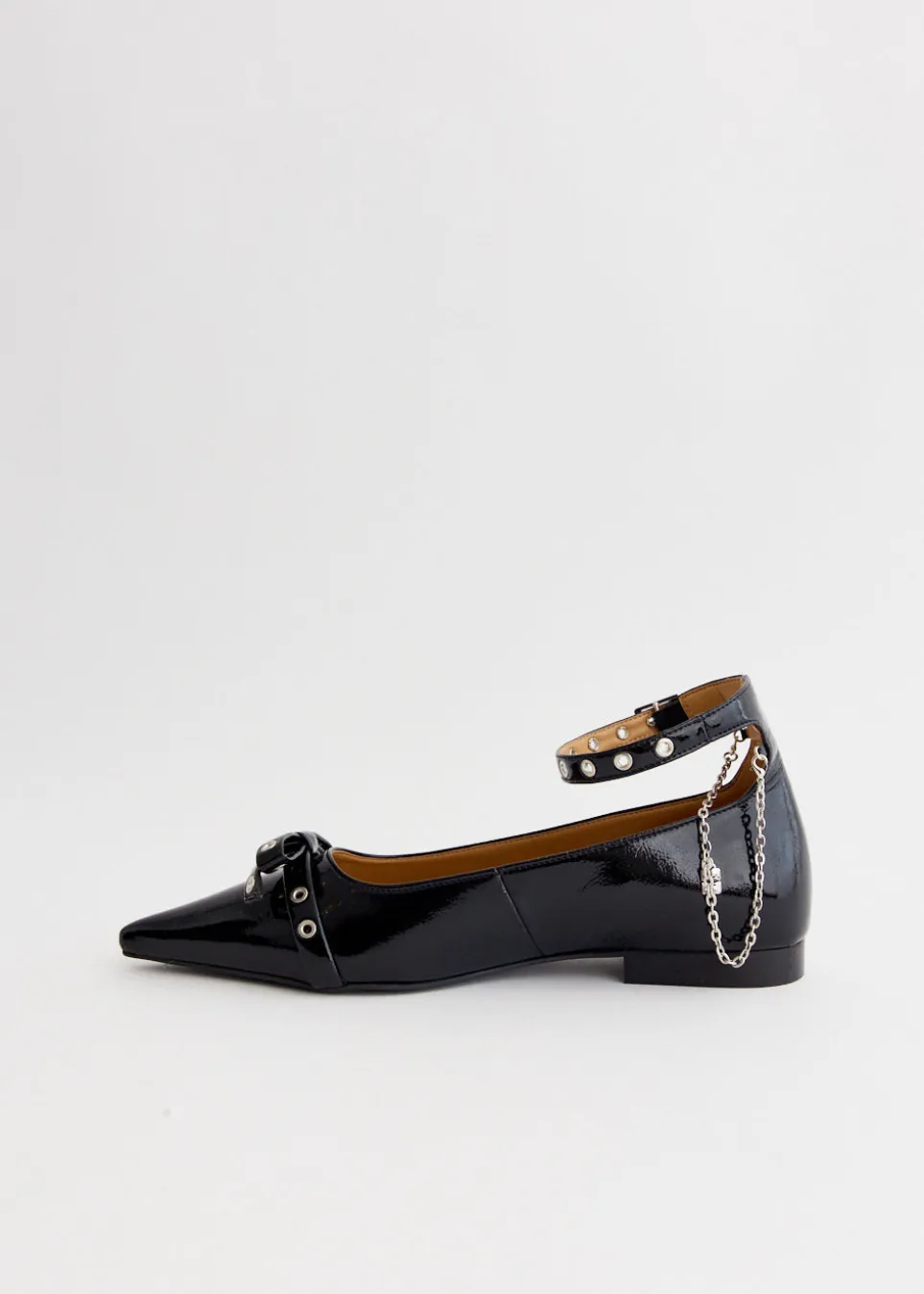 Eyelets Jewel Ballerinas