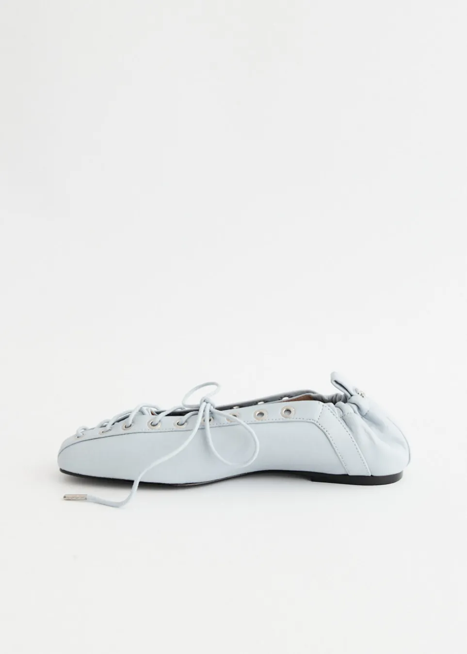 Eyelets Lace Up Ballerinas