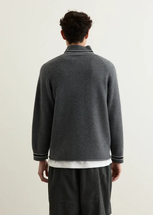 Eyes Zip Thru Knit