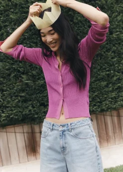 Eyre Knitted Lurex Shirt