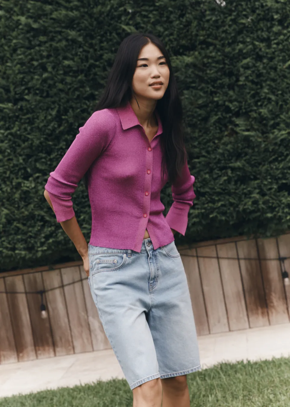 Eyre Knitted Lurex Shirt