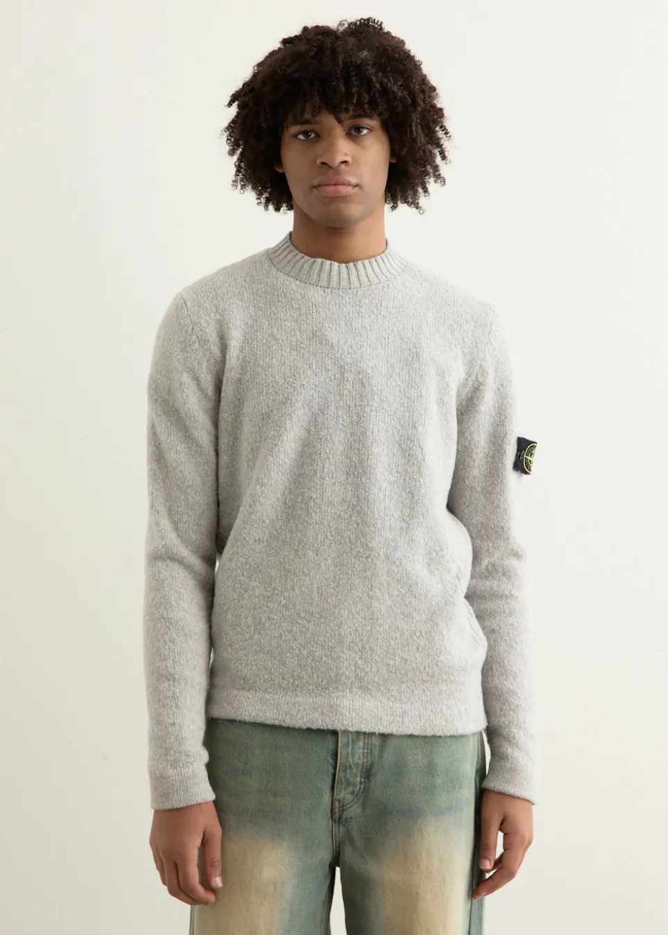 Fancy Yarn With Contrast Stitch Sweater