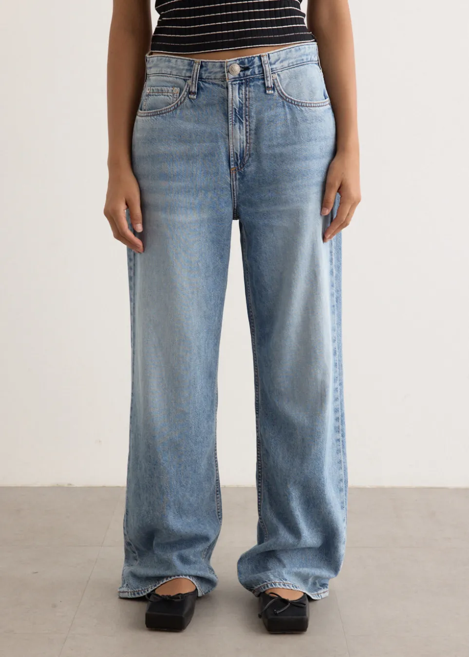 Featherweight Logan Wide Leg Jeans