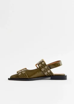 Feminine Buckle Ballerinas