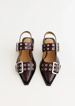 Feminine Buckle Ballerinas