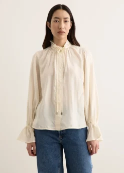 Fluid Cupro Tie String Shirt