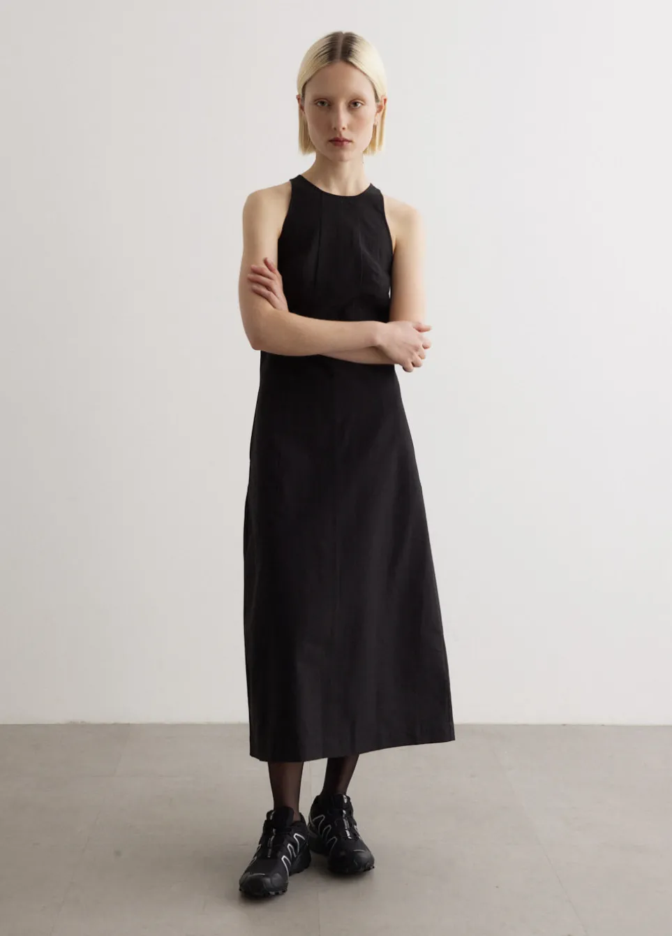 Flute Panelled Cotton Dress