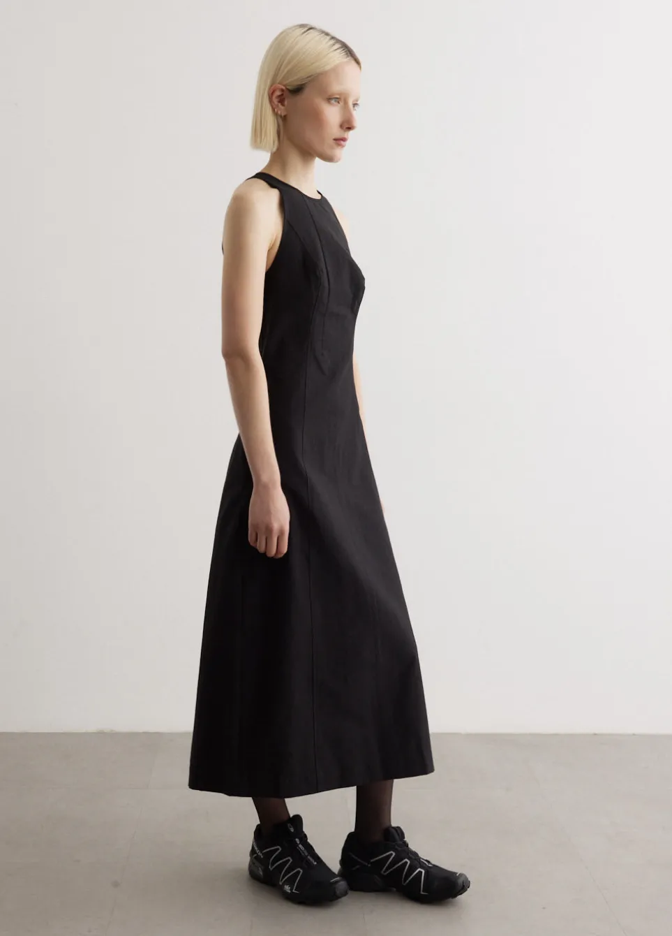 Flute Panelled Cotton Dress