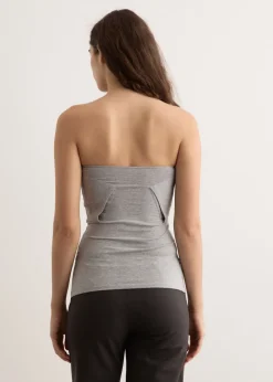 Folded V-Neck Top