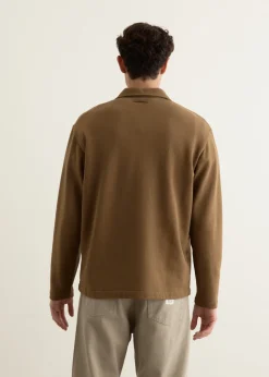 Fraser Relaxed Organic Loopback Long Sleeve Polo