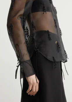 Fringed Organza Shirt