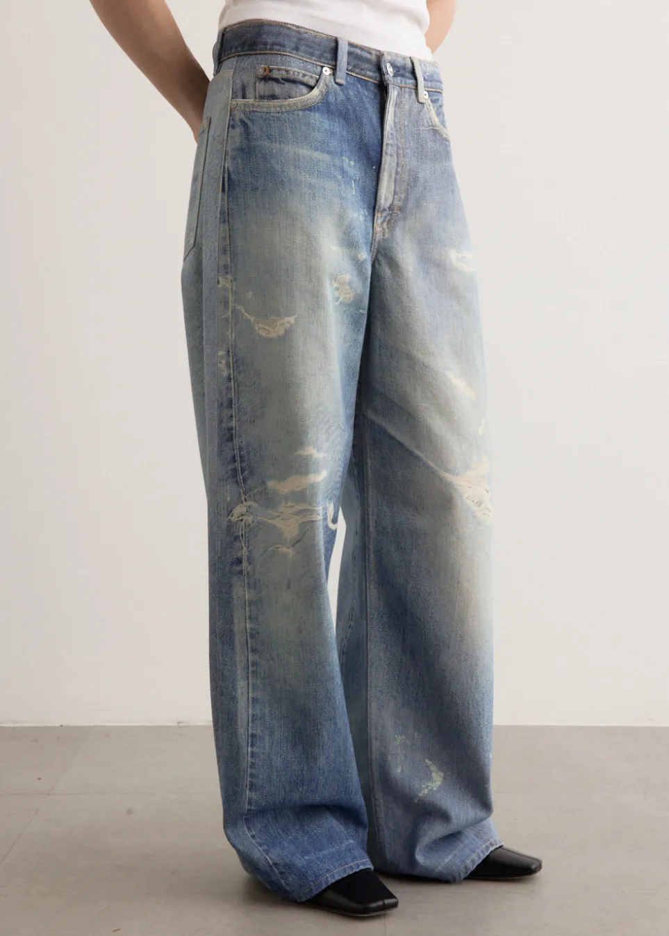 Full Cut Digital Print Denim Jeans