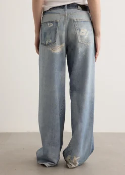 Full Cut Digital Print Denim Jeans