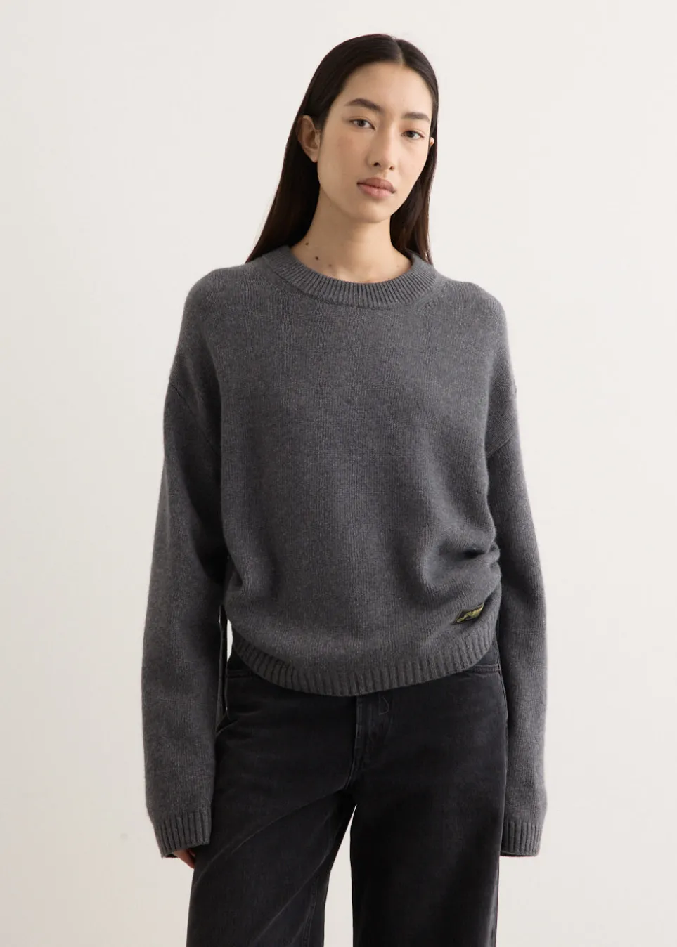 Future Wool Mix Oversized O-Neck Jumper