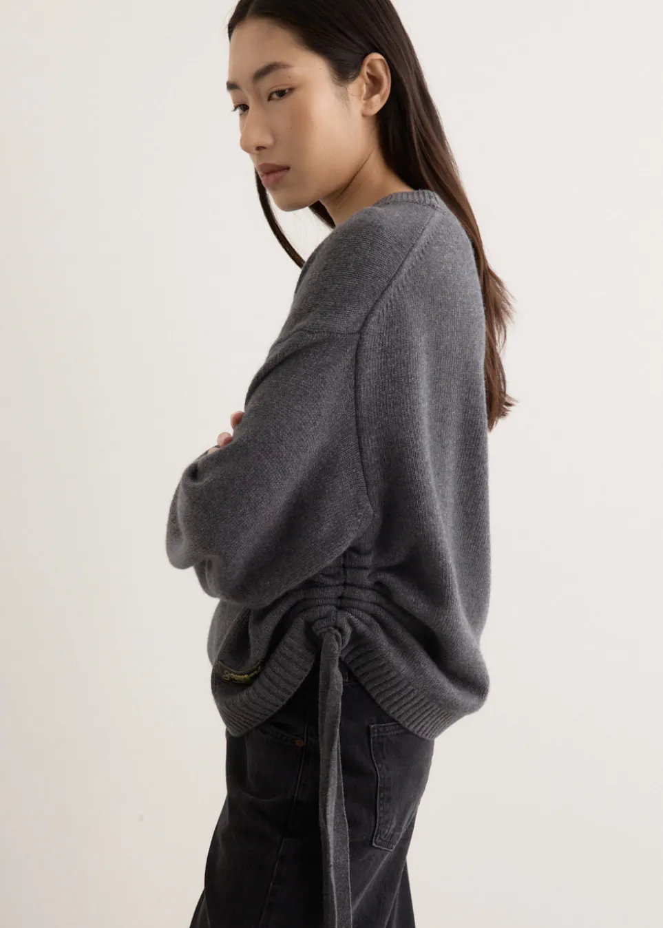 Future Wool Mix Oversized O-Neck Jumper