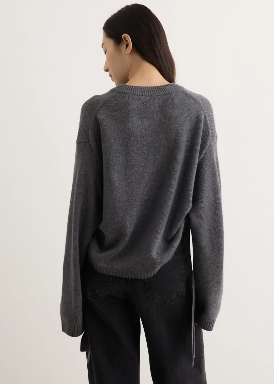 Future Wool Mix Oversized O-Neck Jumper
