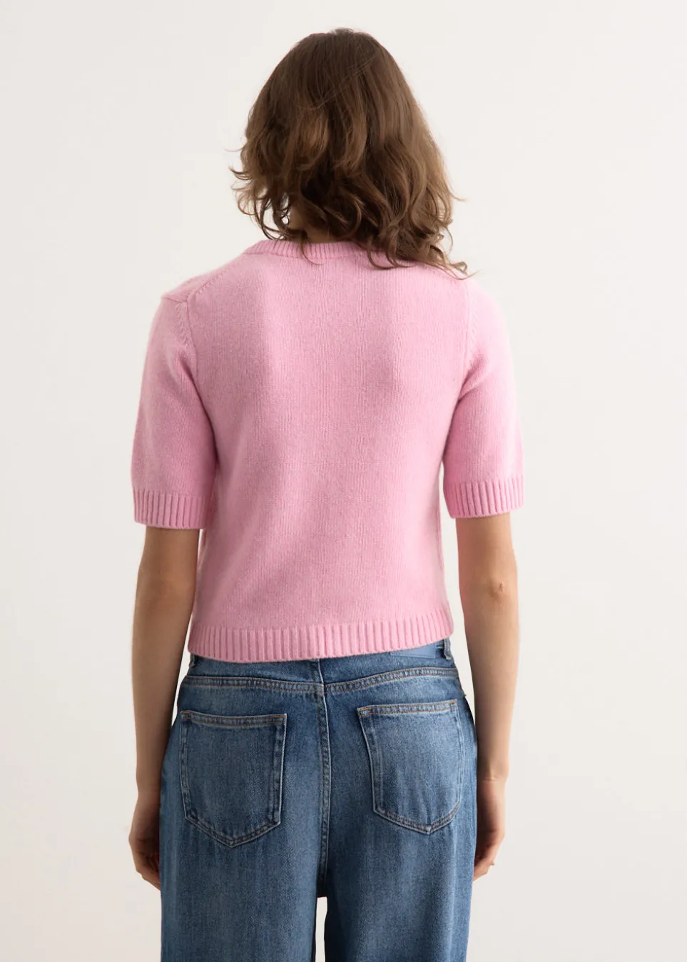 Future Wool Mix Short Sleeve Cardigan