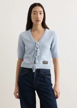 Future Wool Mix Short Sleeve Cardigan