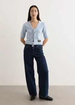 Future Wool Mix Short Sleeve Cardigan