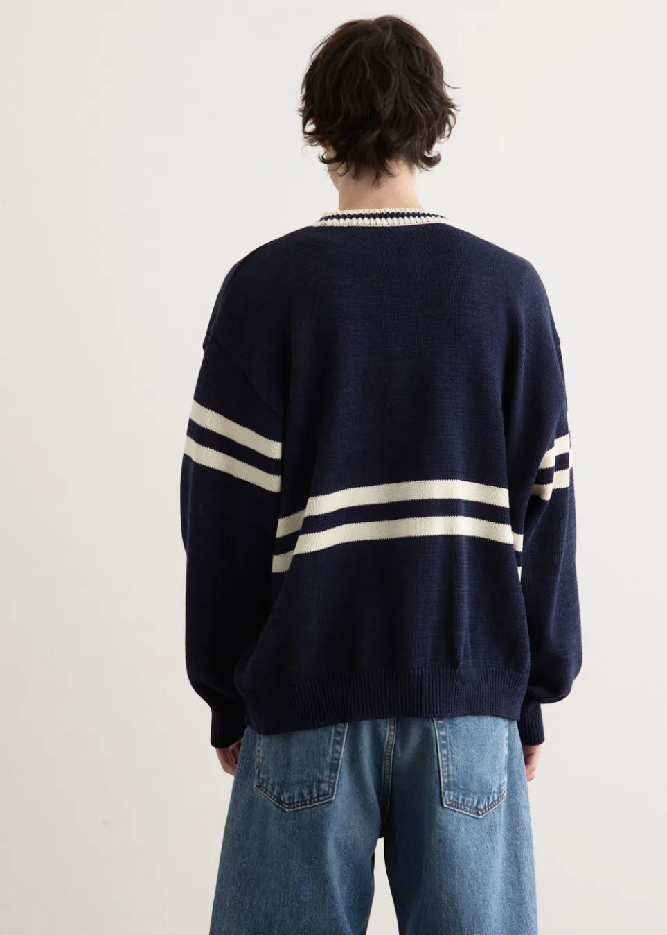 5G Cotton Knit PECKISH RAINBOWY IVY Crew Sweater